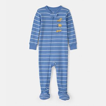 Baby Boy Carter's Construction Striped Cotton Snug Fit Pajama Set