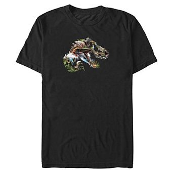 Big & Tall Dinosaurs Print T. Rex Graphic Tee