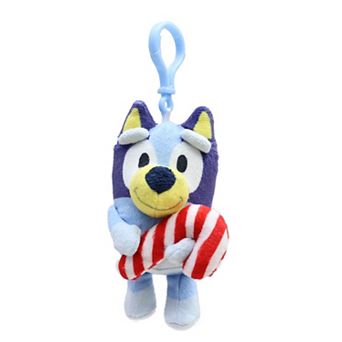 Animal Adventure Bluey Candy Cane Backpack Clip