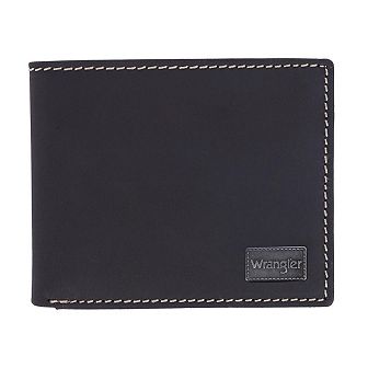 Wrangler Men's Oil Tanned Leather Bifold Wallet