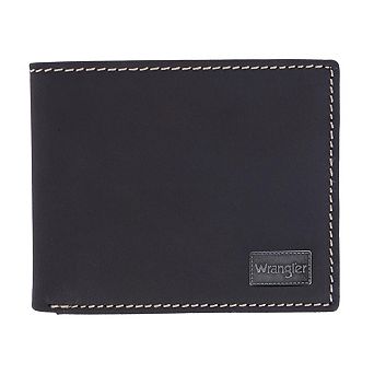 Wrangler Men's Oil Tanned Leather Bifold Wallet