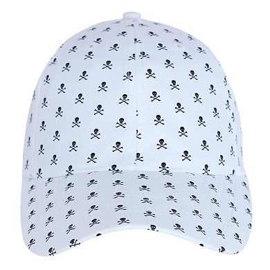 CTM Men's Alter Ego Skull Golf Baseball Cap