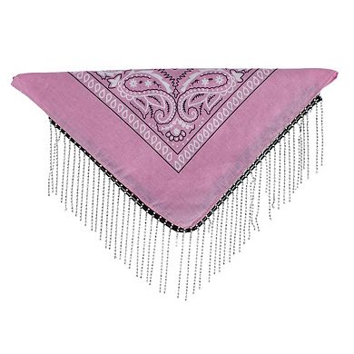 David & Young Women's 21 x 21 inch Bandana with Rhinestone Trims