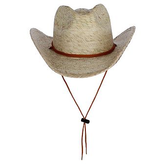 CTM Men's Cabo Straw Cowboy Hat with Shapeable Brim