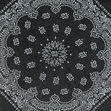 David & Young Women's Bling Chain Fringe 21 x 21 Bandana