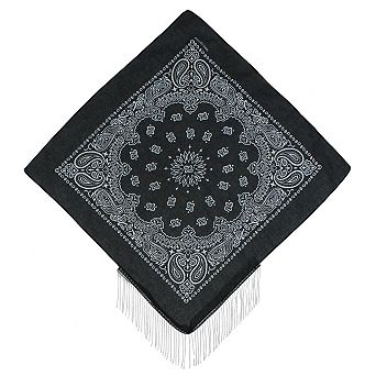 David & Young Women's Bling Chain Fringe 21 x 21 Bandana