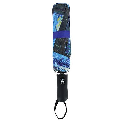 CTM Women's Van Gogh Starry Night Auto Open Compact Umbrella