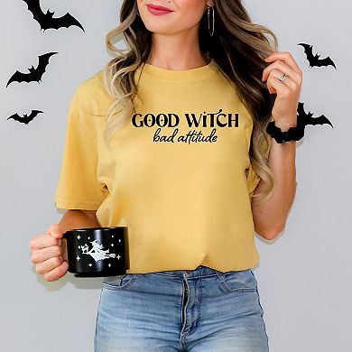 Simply Sage Market Good Witch Bad Attitude Garment Dyed Tee
