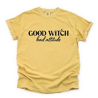 Simply Sage Market Good Witch Bad Attitude Garment Dyed Tee