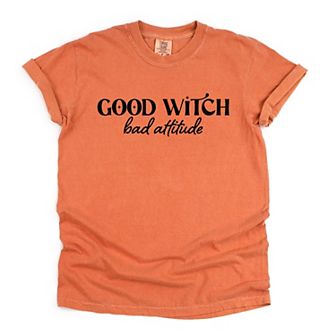 Simply Sage Market Good Witch Bad Attitude Garment Dyed Tee