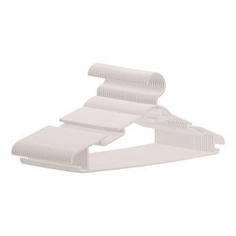 30 Pack Plastic Non-Slip Hangers, Durable 360-degree Space Saving Clothes Hangers for Clothing