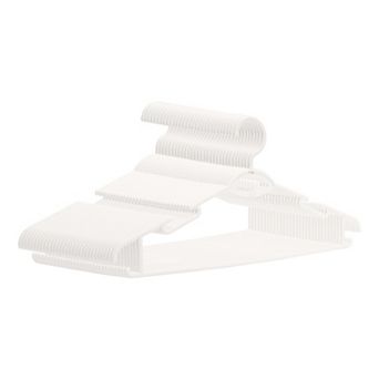 30 Pack Plastic Non-Slip Hangers, Durable 360-degree Space Saving Clothes Hangers for Clothing