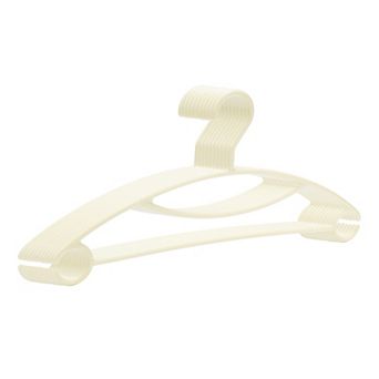 10 Pack Plastic Non-Slip Hangers, Durable Space Saving Clothes Hangers for Clothing, Closet, Pants