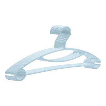 10 Pack Plastic Non-Slip Hangers, Durable Space Saving Clothes Hangers for Clothing, Closet, Pants