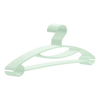 10 Pack Plastic Non-Slip Hangers, Durable Space Saving Clothes Hangers for Clothing, Closet, Pants