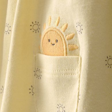Baby Girl Carter's Short Sleeve Romper with Sun Design