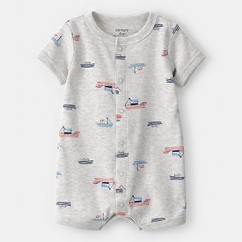 Baby Carter's Boat Short-Sleeve Romper