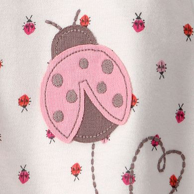 Baby Girl Carter's Ladybug Flutter Sleeve Bodysuit