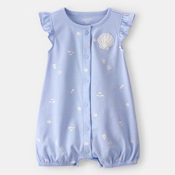 Baby Carter's Shell Flutter Sleeve Romper