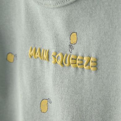 Baby Girl Carter's 'Main Squeeze' Lemon Short-Sleeve Romper