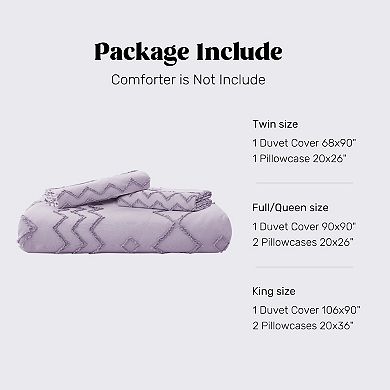 Unikome Premium Ultra Soft Jaccquard Duvet Cover Set