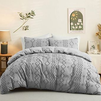 Unikome Premium Ultra Soft Jaccquard Duvet Cover Set