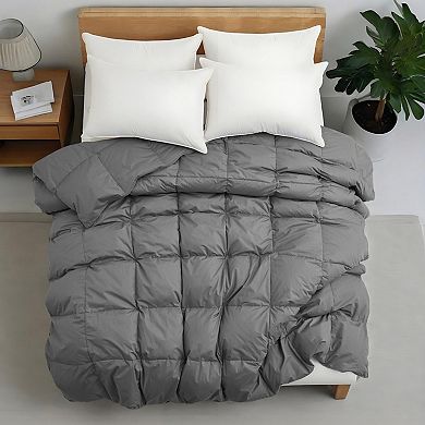 Unikome 100% Cotton Feather & Down Comforter All-Season Goose Feather Duvet Insert