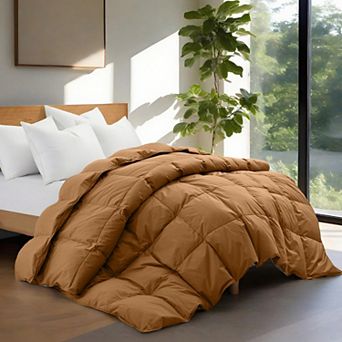 Unikome 100% Cotton Feather & Down Comforter All-Season Goose Feather Duvet Insert