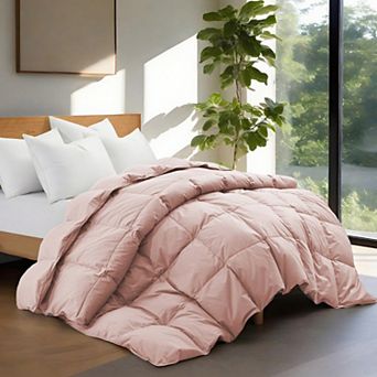 Unikome 100% Cotton Feather & Down Comforter All-Season Goose Feather Duvet Insert