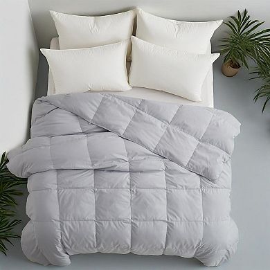 Unikome Lightweight Feather & Down Comforter Ultra-Smooth Shell Summer Duvet Insert