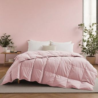Unikome Lightweight Feather & Down Comforter Ultra-Smooth Shell Summer Duvet Insert