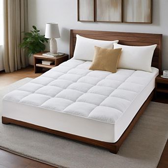 Unikome Cooling Breathable Mattress Pad, Quilted Fitted Waterproof Mattress Protector