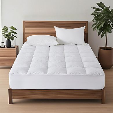 Unikome Cooling Breathable Mattress Pad, Quilted Fitted Waterproof Mattress Protector