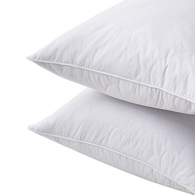 Unikome Luxury Goose Feather Pillows Set of 2 Hotel-Quality Comfort for a Better Nights Sleep