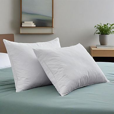 Unikome Luxury Goose Feather Pillows Set of 2 Hotel-Quality Comfort for a Better Nights Sleep