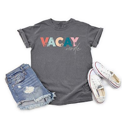 Simply Sage Market Vacay Mode Colorful Garment Dyed Tee