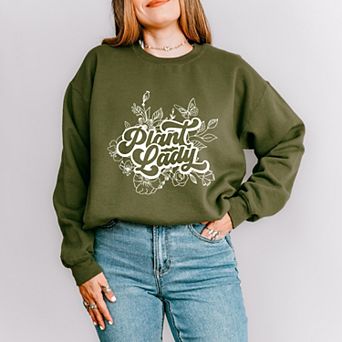 Simply Sage Market Plant Lady Cursive Sweatshirt