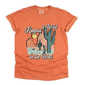 Simply Sage Market Keepin It Wild Colorful Garment Dyed Tee