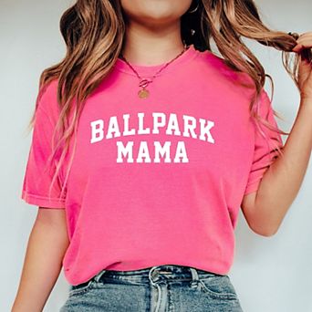 Simply Sage Market Varsity Ballpark Mama Garment Dyed Tee