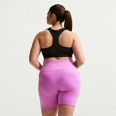 Plus Size Nike One High-Waisted 8-Inch Biker Shorts with Pockets