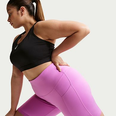 Plus Size Nike One High-Waisted 8-Inch Biker Shorts with Pockets
