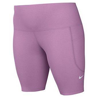 Plus Size Nike One High-Waisted 8-Inch Biker Shorts with Pockets
