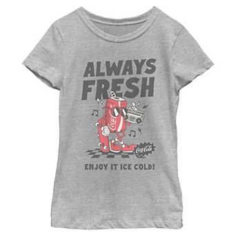 Girls 7-16 Coca-Cola Always Fresh Enjoy It Ice Cold Graphic Tee