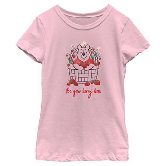 Disney's Winnie The Pooh Be Your Berry Best Girls 7-16 Graphic Tee