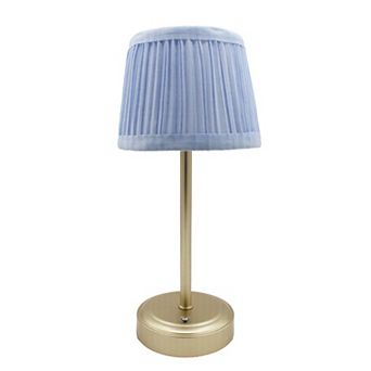Pleated Shade Cordless Touch Lamp