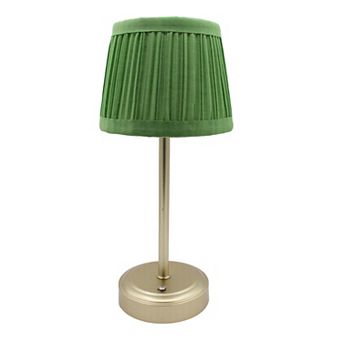 Pleated Shade Cordless Touch Lamp