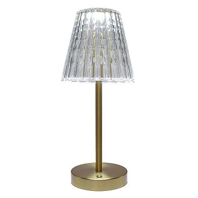 11.8in Acrylic Cordless Touch Lamp