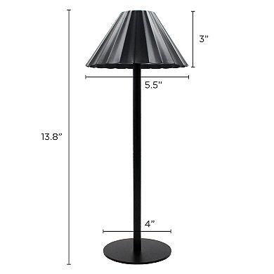 13.8-in. Cordless LED Touch Table Lamp