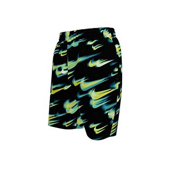 Boys 6-20 Nike Breaker 7-Inch Asteroid Allover Print Brief-Lined Volley Swim Shorts