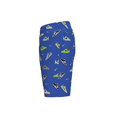 Boys 6-20 Nike Sneaker Print 7-Inch Volley Swim Shorts